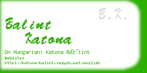 balint katona business card